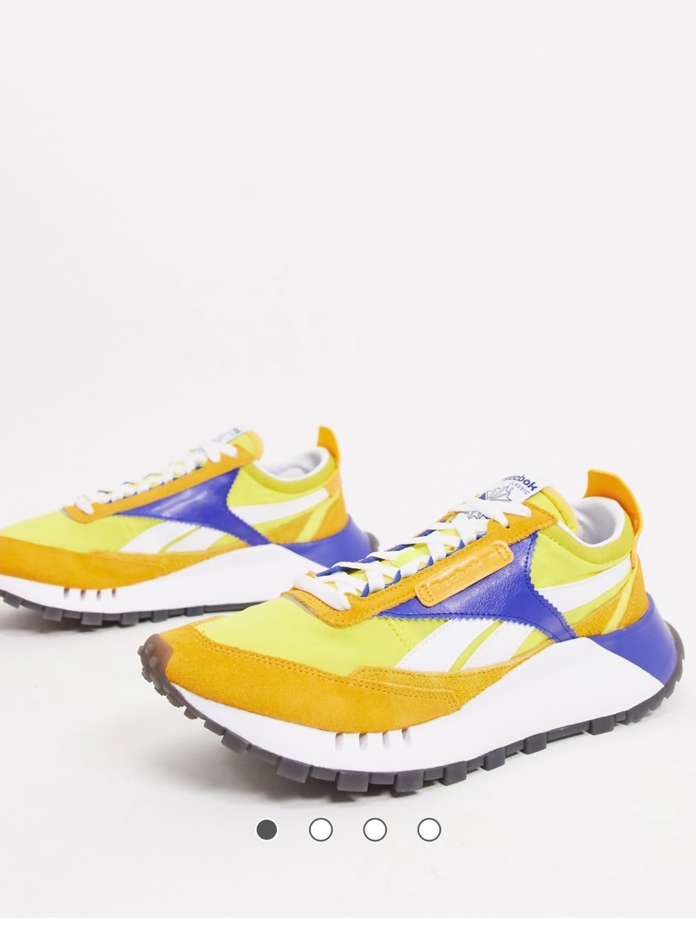 Reebok Classic Legacy sneakers in yellow